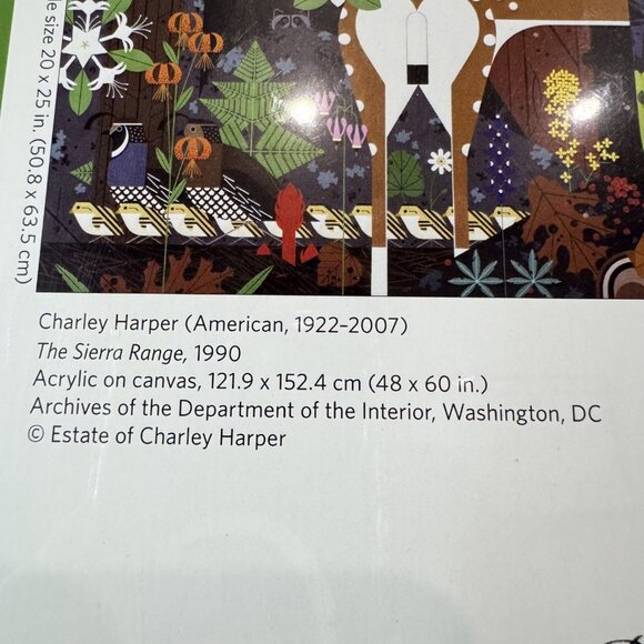 NEW Charley Harper Jigsaw Puzzle 1000 Piece The Sierra Range Pomegranate Sealed - Picture 7 of 8